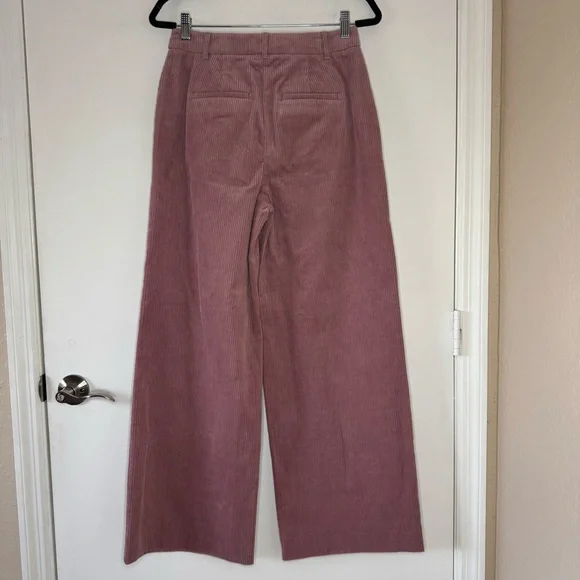Boden Belgravia wide Leg Corduroy Pants In Blushing Rose Size 6 - Picture 7 of 16